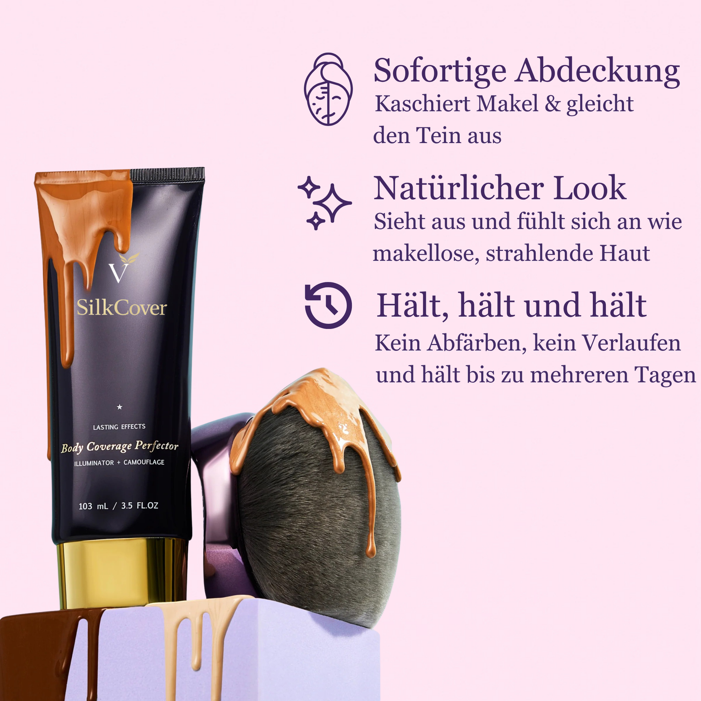 SilkCover™  Creme inkl. VitaBrush (Gratis)